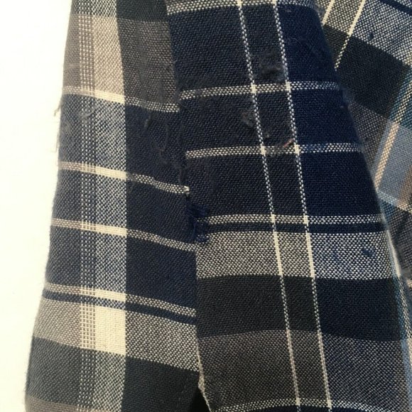 lumberjack Mens Plaid Flannel Button quilted virgin lining Shirt 1960's medium - Picture 7 of 10